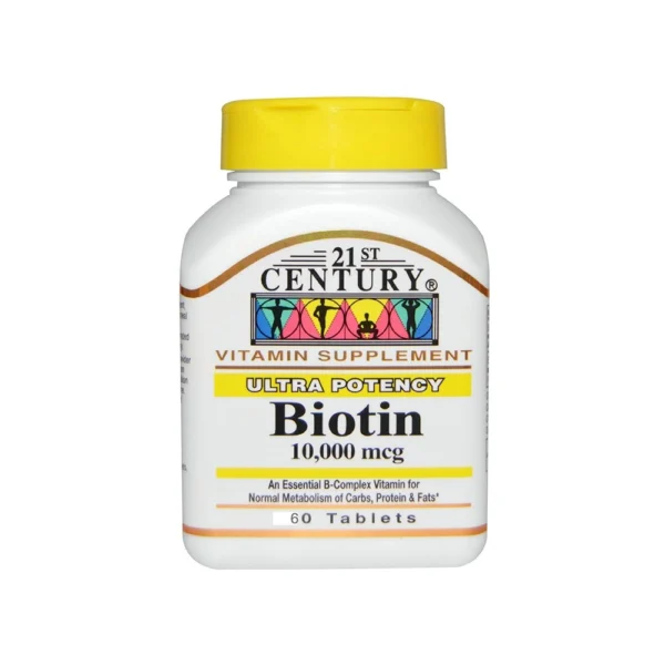 21ST CENTURY BIOTIN 10.000 MCG 60 TAB