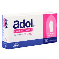 ADOL 125MG SUPP 10