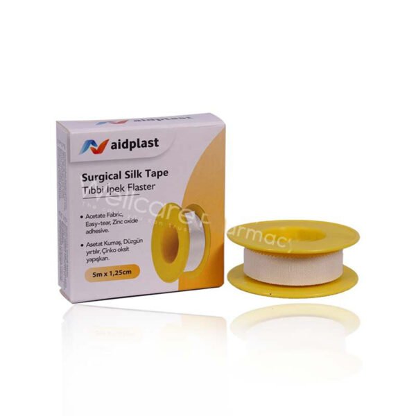 AIDPLAST  SURGICAL SILK TAPE 5M/1.25CM