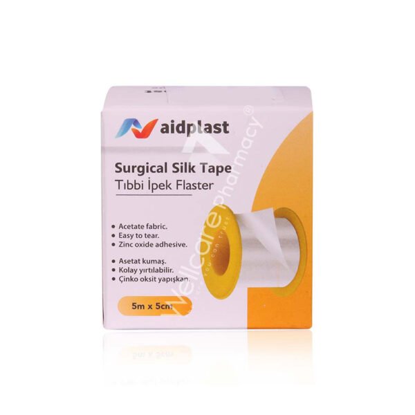 AIDPLAST  SURGICAL SILK TAPE 5M/5CM