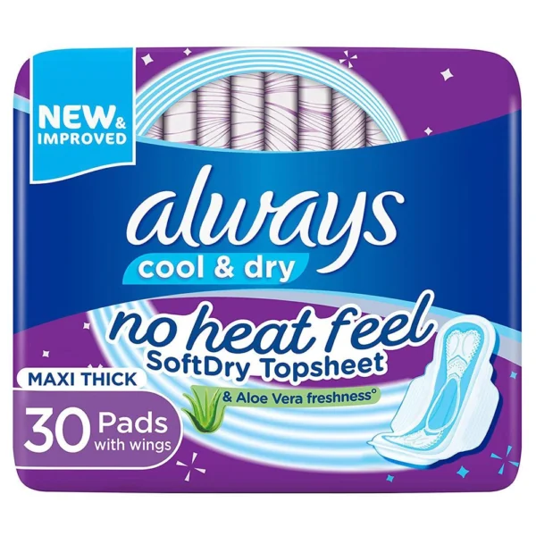 ALWAYS COOL &DRY MAXI THICK 30PADS