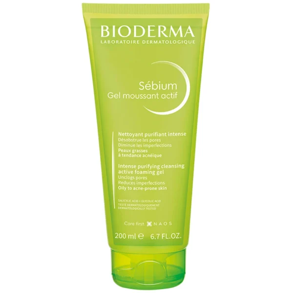 BIODERMA SEBIUM GEL MOUSSANT ACTIF 200ML