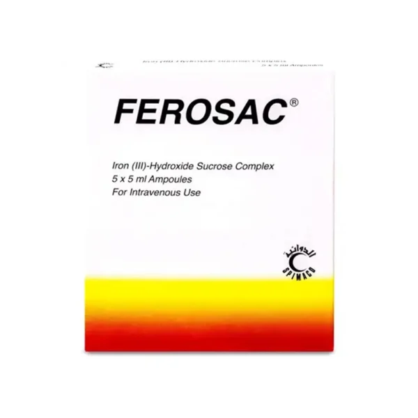 FEROSAC  AMPOULES 100MG/5ML