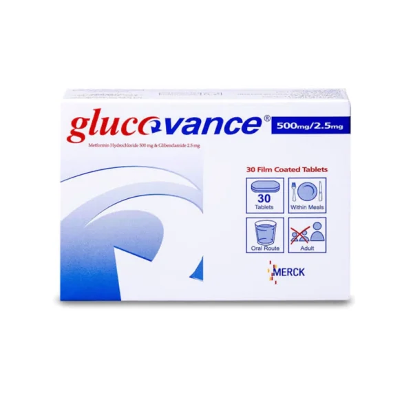GLUCOVANCE 500/2.5 MG TABLETS
