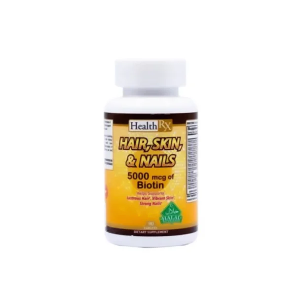 HEALTH RX HAIR SKIN NAILS 5000 MCG OF BIOTIN 90 TAB