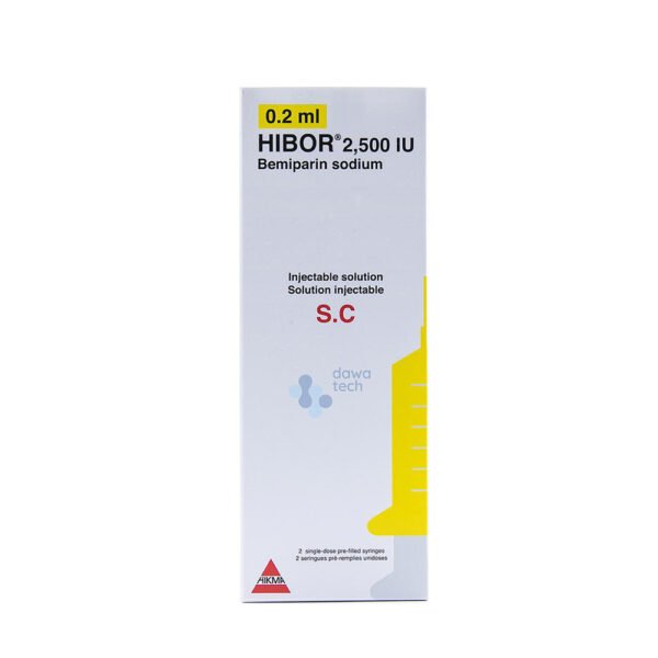 HIBOR 2500 IU INJ 2ML