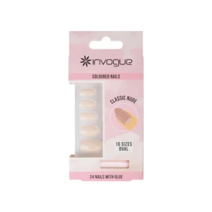 INVOGUE NAIL CLASSIC NUDE WITH GLUE