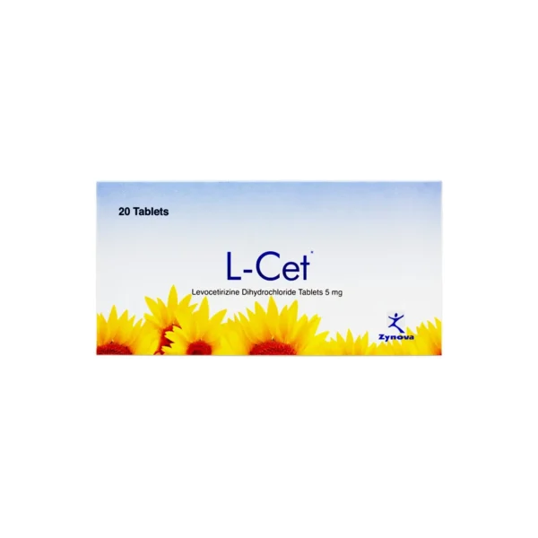 L CET 5MG 20 TABLETS