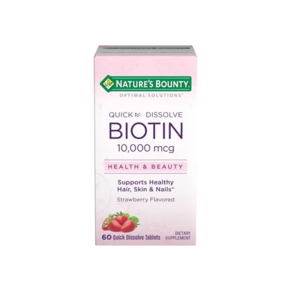NATURE BOUNTY QD BIOTIN 10.000MCG 60TAB