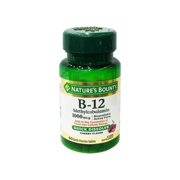 NATURE BOUNTY VIT B 12 1000MCG 60TAB