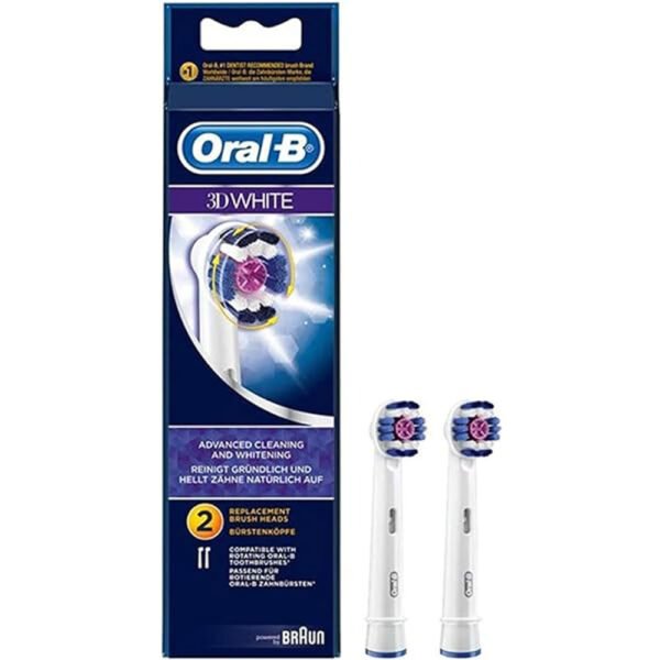 ORAL B 3D WHITE BRUSH HEADS 2PCS