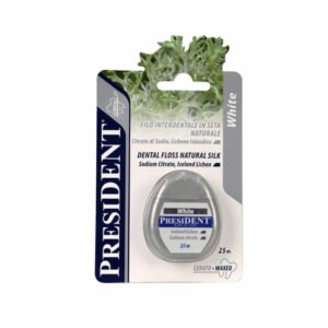 PRESIDENT WHITE SILK DENTAL FLOSS 25M