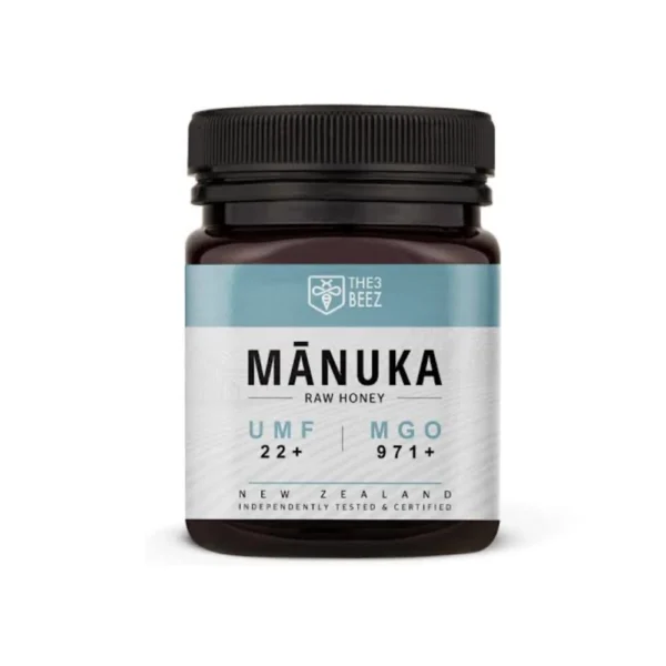 THE 3 BEEZ MANUKA HONEY UMF 22