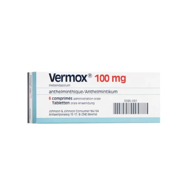 VERMOX 100 MG 6 TAB